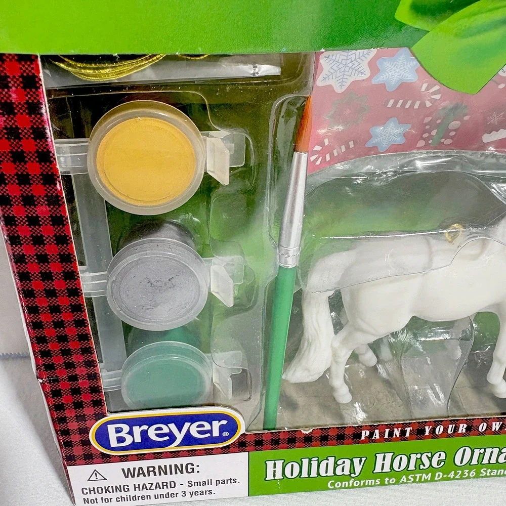 Breyer Stablemates Paint Your Own Holiday Horse Ornaments Craft Kit SEALED
